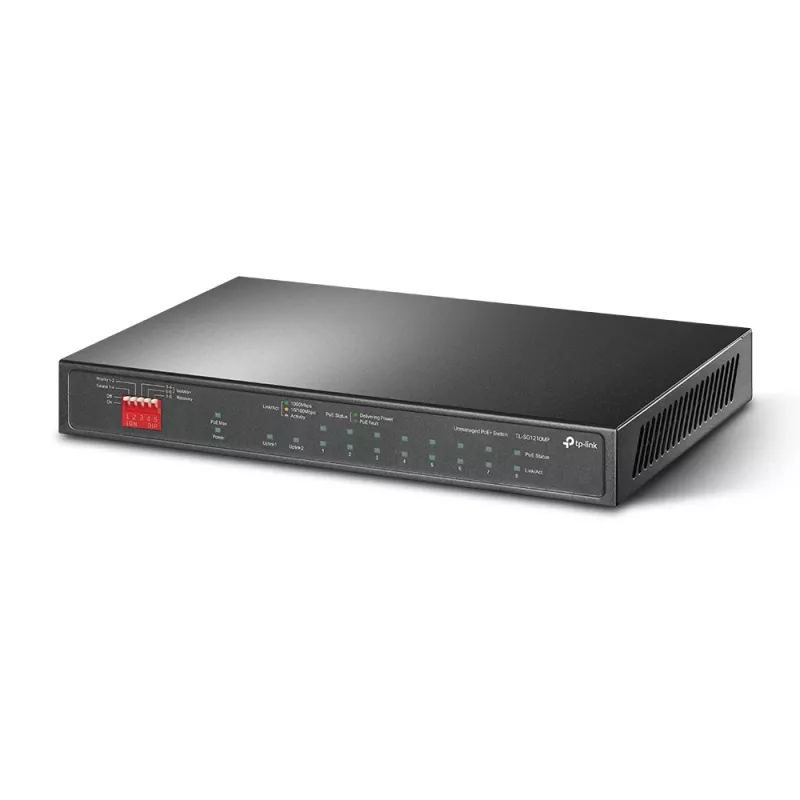 TP-Link TL-SG1210MP netwerkswitch unmanaged Gigabit Ethernet (10/100/1000) Power over Ethernet (PoE) zwart