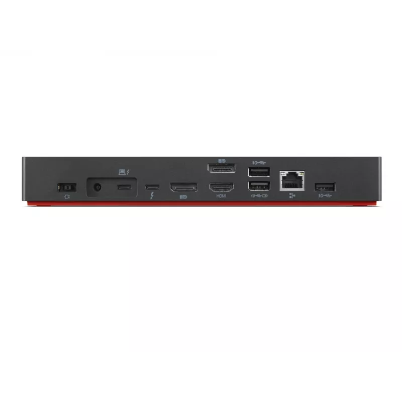 Lenovo 40B00300EU laptop-dockingstation/poortreplicator bedraad Thunderbolt 4 zwart, rood