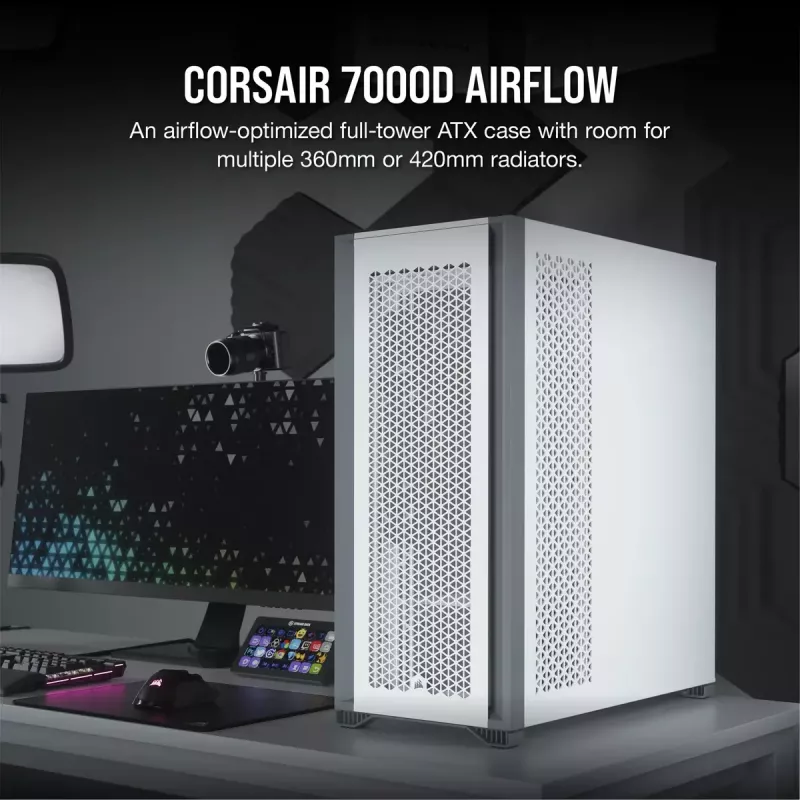 PC-behuizing Corsair 7000D AIRFLOW Full Tower wit