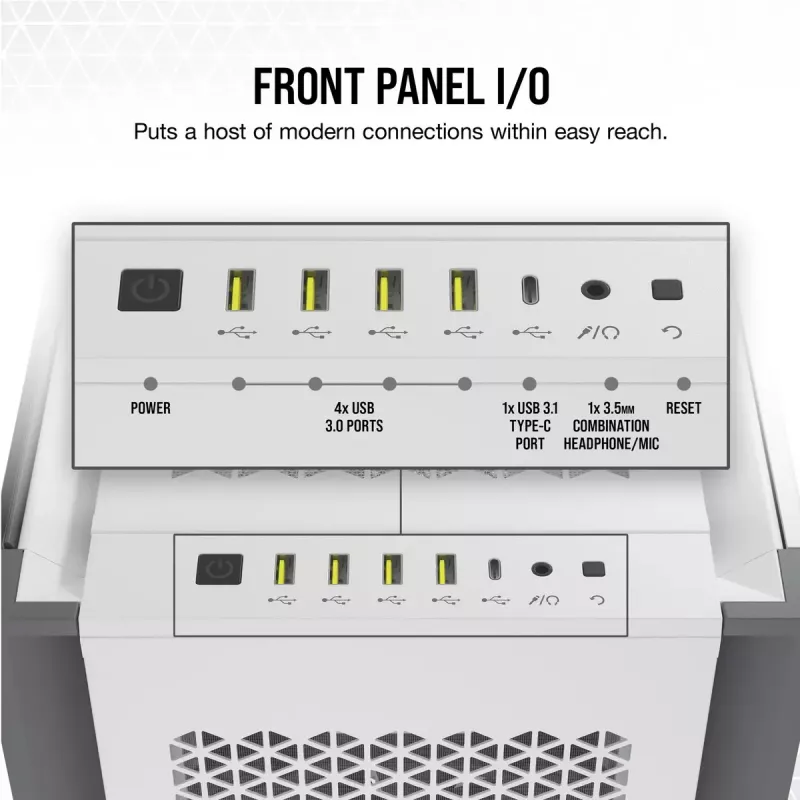 PC-behuizing Corsair 7000D AIRFLOW Full Tower wit