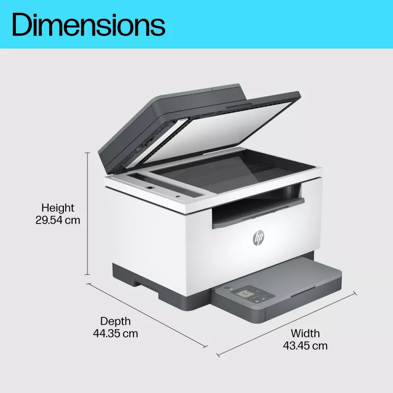 Multifunctionele laserprinter HP LaserJet MFP M234sdw — mono A4, 29 ppm, duplex, Wi‑Fi, Ethernet