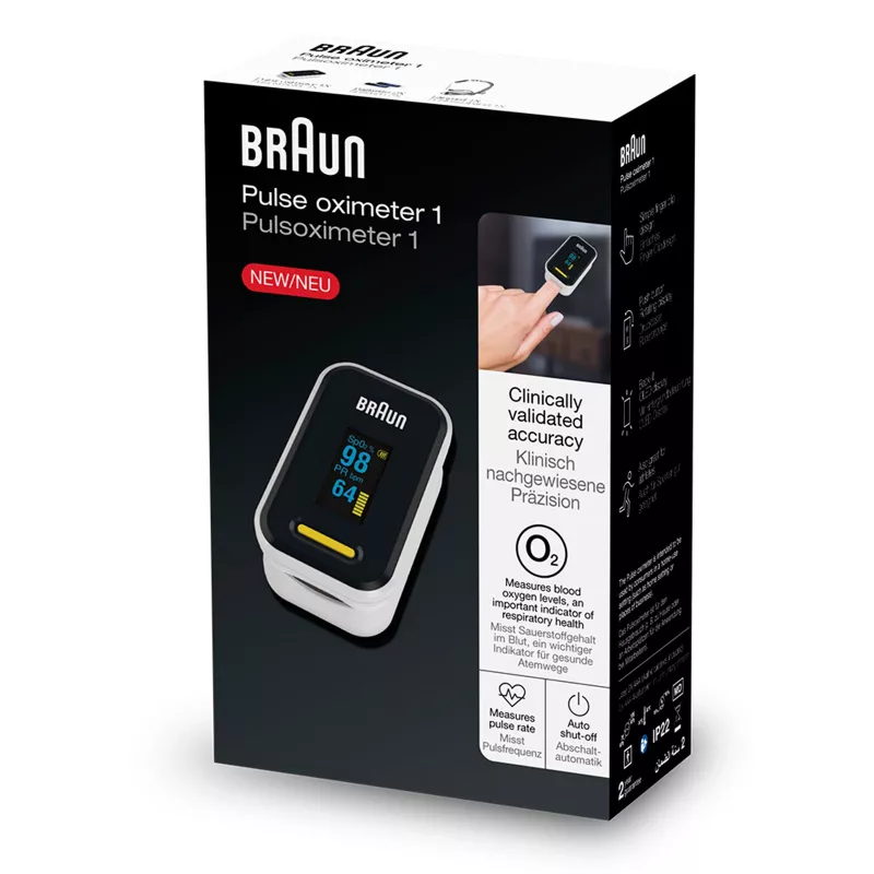 Braun YK-81CEU pulsoximeter 1, zwart