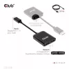 MST-hub DisplayPort 1.4 naar DisplayPort + HDMI 4K60Hz CLUB3D CSV-7220