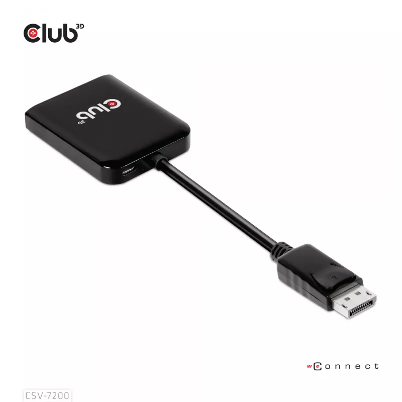 MST-hub DisplayPort 1.4 naar DisplayPort + HDMI 4K60Hz CLUB3D CSV-7220
