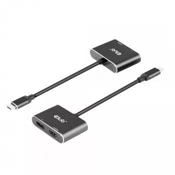 CLUB3D MST-hub USB3.2 Gen2 Type-C (DP Alt-Mode) naar DisplayPort + HDMI 4K60Hz M/F