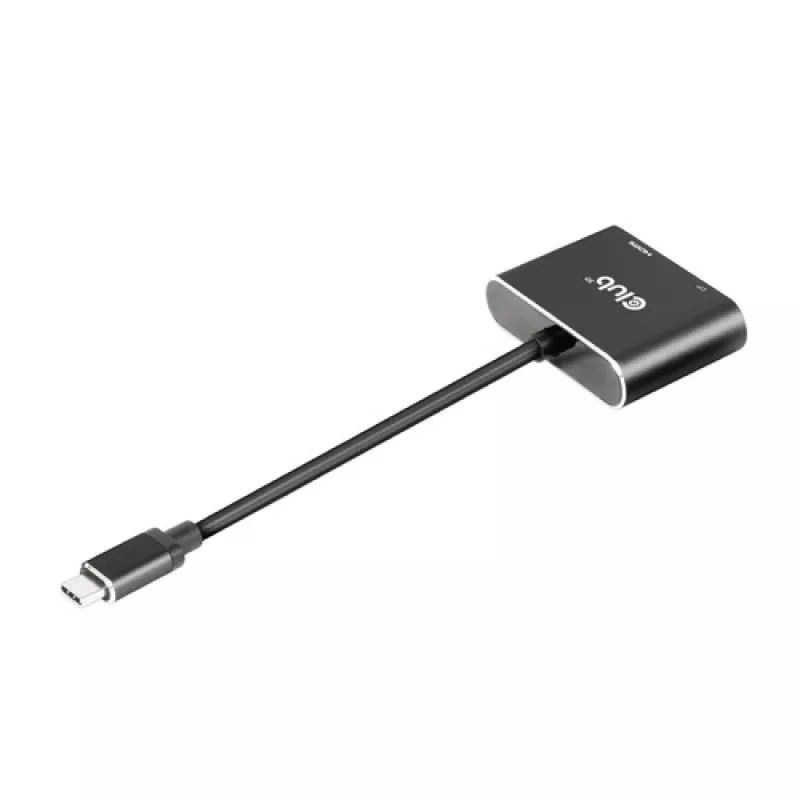 CLUB3D MST-hub USB3.2 Gen2 Type-C (DP Alt-Mode) naar DisplayPort + HDMI 4K60Hz M/F