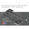 CLUB3D MST-hub USB3.2 Gen2 Type-C (DP Alt-Mode) naar DisplayPort + HDMI 4K60Hz M/F