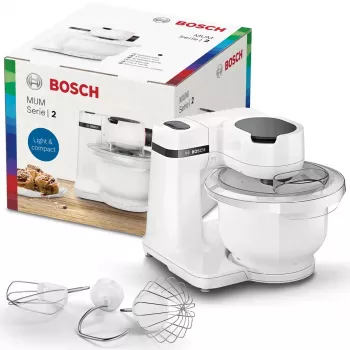Keukenmachine Bosch Serie 2 MUMS2AW00 — 700 W, 3,8-L-kom, 4 snelheden, wit