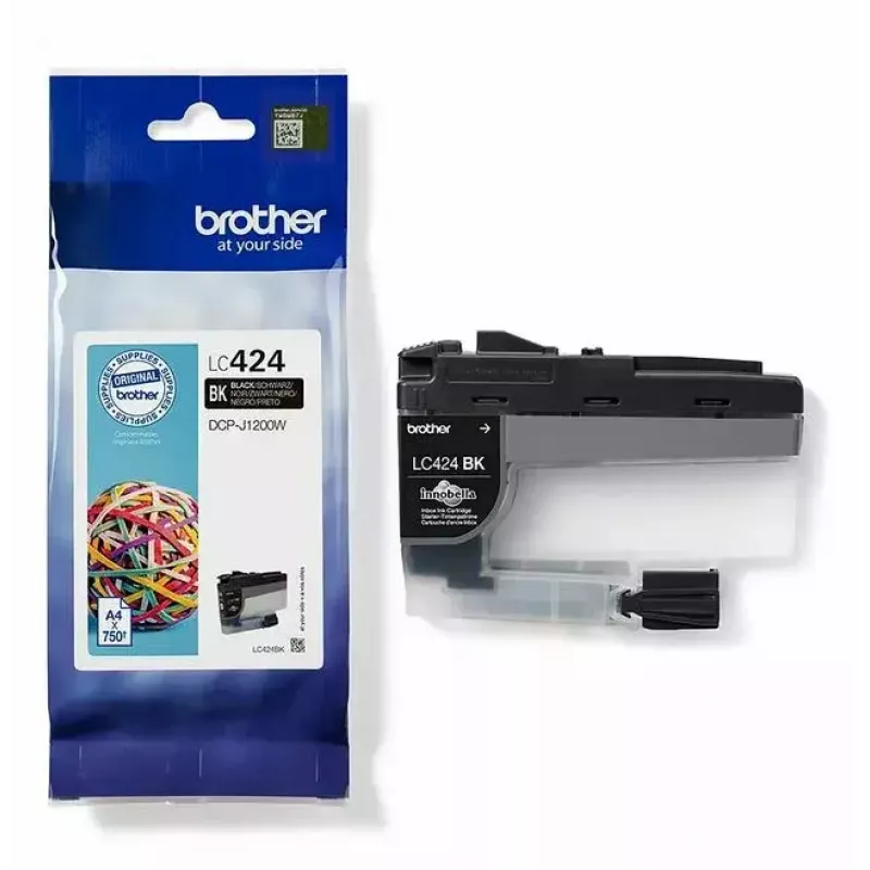 Brother LC424BK inktpatroon 1 st. origineel zwart