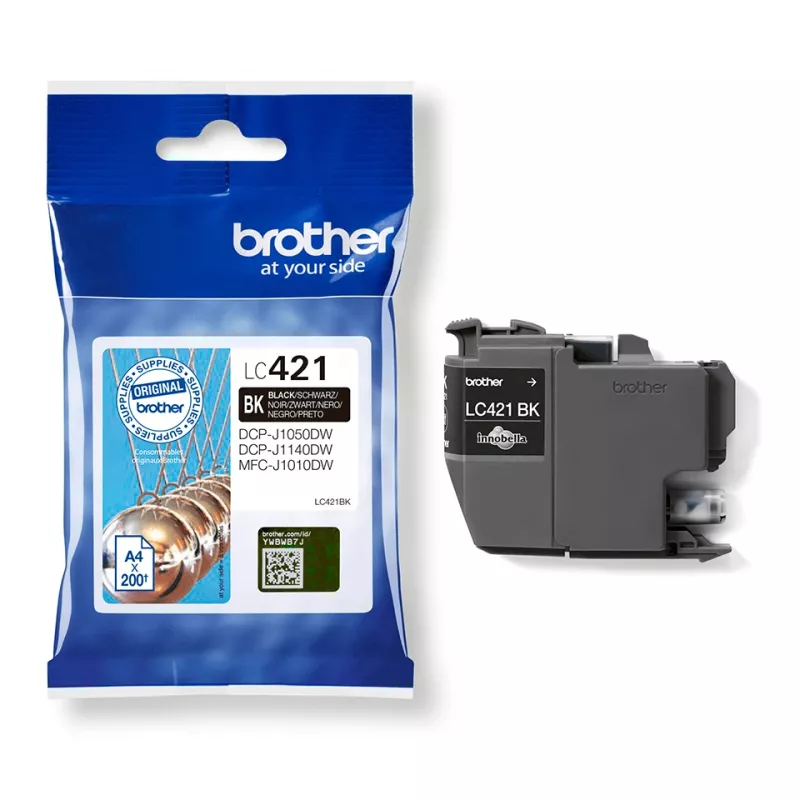 Brother LC421BK inktpatroon 1 stuk origineel zwart