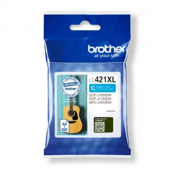 Brother LC-421XLC inktpatroon 1 stuk origineel high (XL) yield cyaan