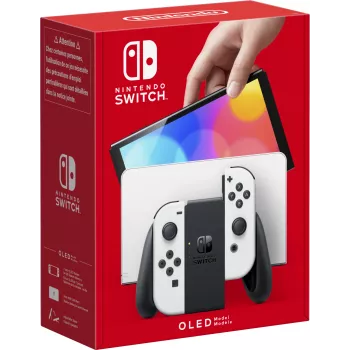 Nintendo Switch OLED, Nintendo Switch, NVIDIA Custom Tegra, wit, analoog / digitaal, home-knop, aan-/uitknop, knoppen