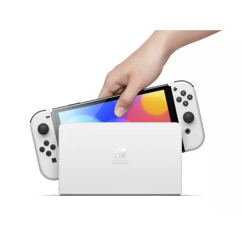 Nintendo Switch OLED, Nintendo Switch, NVIDIA Custom Tegra, wit, analoog / digitaal, home-knop, aan-/uitknop, knoppen