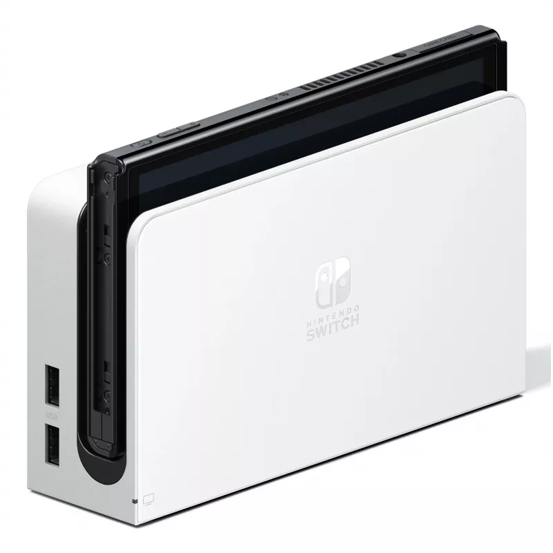 Nintendo Switch OLED, Nintendo Switch, NVIDIA Custom Tegra, wit, analoog / digitaal, home-knop, aan-/uitknop, knoppen