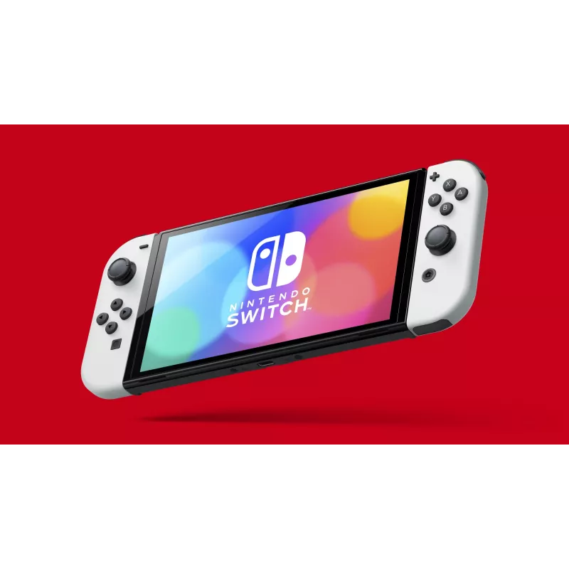 Nintendo Switch OLED, Nintendo Switch, NVIDIA Custom Tegra, wit, analoog / digitaal, home-knop, aan-/uitknop, knoppen