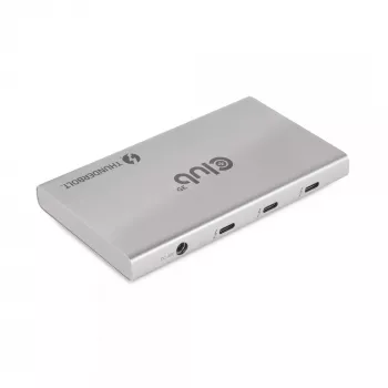 CLUB3D gecertificeerde Thunderbolt™4 draagbare 5-in-1 hub met Smart Power