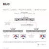 CLUB3D gecertificeerde Thunderbolt™4 draagbare 5-in-1 hub met Smart Power