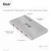 CLUB3D gecertificeerde Thunderbolt™4 draagbare 5-in-1 hub met Smart Power