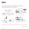 CLUB3D gecertificeerde Thunderbolt™4 draagbare 5-in-1 hub met Smart Power