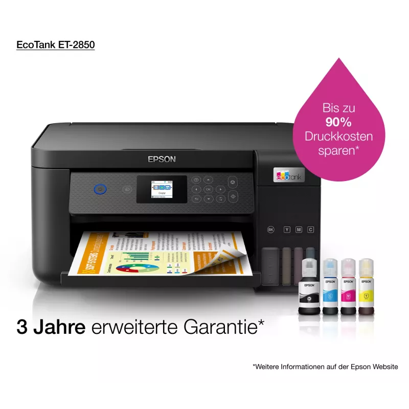 Epson EcoTank ET-2850 A4 multifunctionele WLAN-inkttankprinter