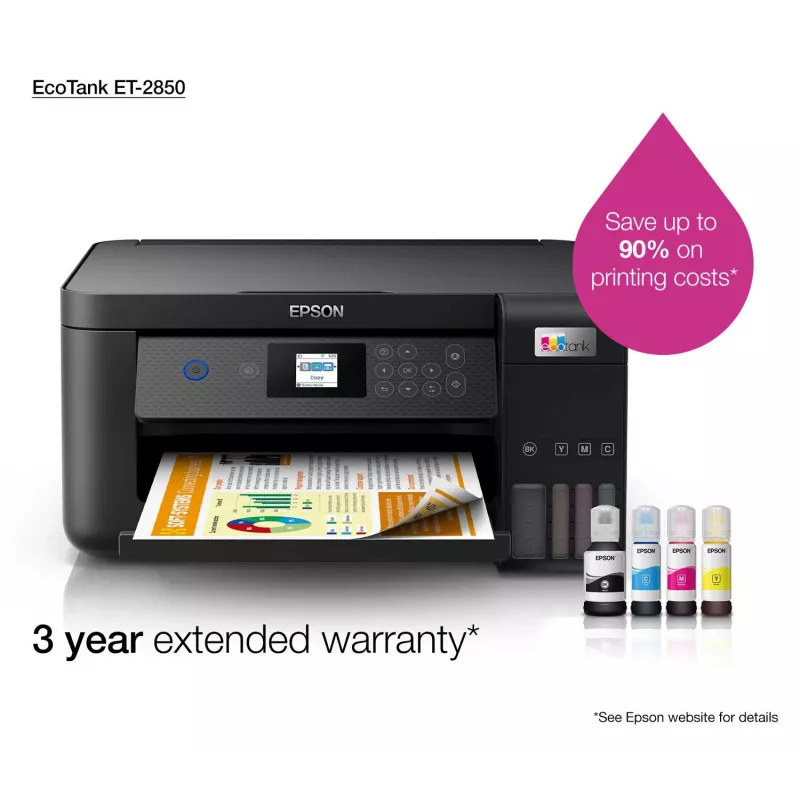 Epson EcoTank ET-2850 A4 multifunctionele WLAN-inkttankprinter