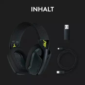 LOGITECH G435 Lightspeed draadloze gaming-headset - zwart