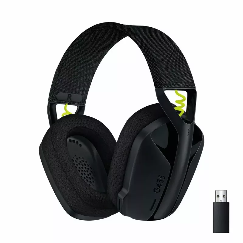 LOGITECH G435 Lightspeed draadloze gaming-headset - zwart