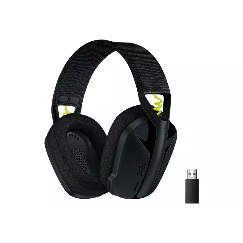 LOGITECH G435 Lightspeed draadloze gaming-headset - zwart