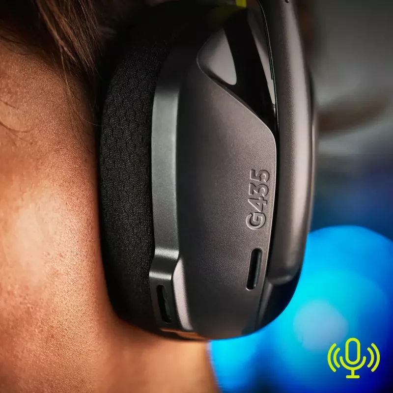 LOGITECH G435 Lightspeed draadloze gaming-headset - zwart