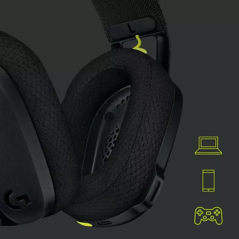 LOGITECH G435 Lightspeed draadloze gaming-headset - zwart