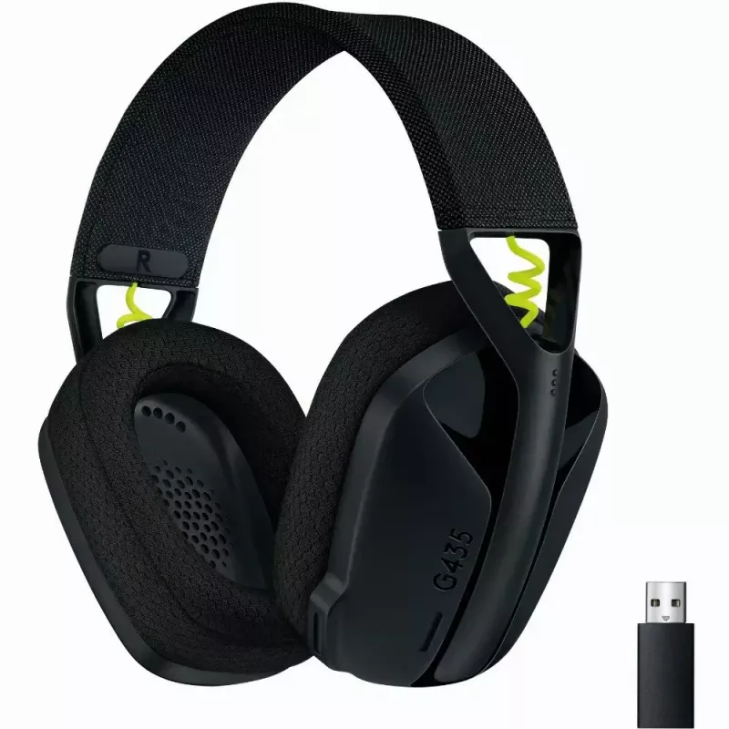 LOGITECH G435 Lightspeed draadloze gaming-headset - zwart