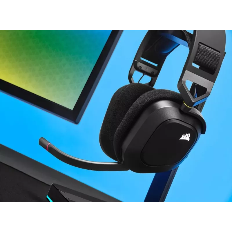 CORSAIR gamingheadset HS80 - draadloos - carbon