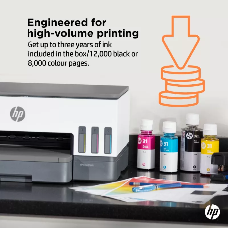 HP Smart Tank 7005 draadloze all-in-one kleurenprinter, dubbelzijdig printen; kopiëren, scannen