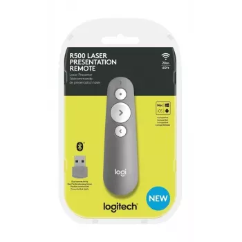 LOGITECH R500 laser presentatieafstandsbediening grijs
