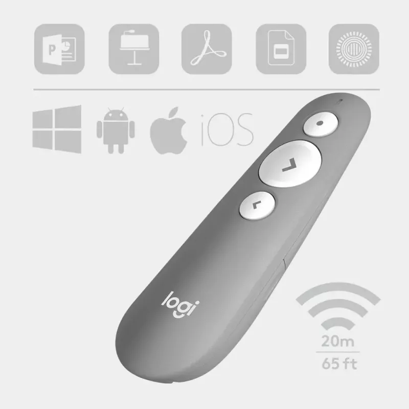 LOGITECH R500 laser presentatieafstandsbediening grijs