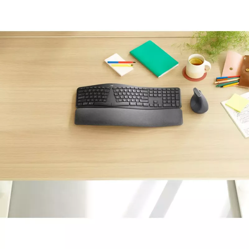 LOGITECH Ergo K860 - draadloos split-toetsenbord business graphite Qwerty Pan Nordic