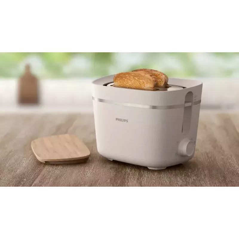 Broodrooster Philips HD2640/10 Eco Conscious Edition, 2-sneet, 830 W, wit