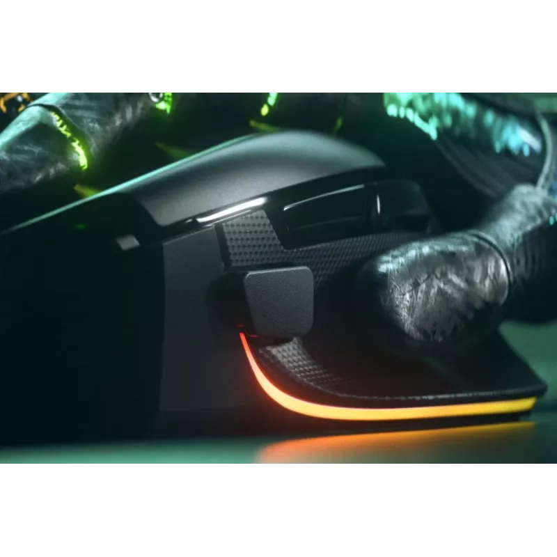 Gaming-muis Razer Basilisk V3, rechtshandig, optisch 26.000 DPI, 11 programmeerbare knoppen, USB Type-A, zwart