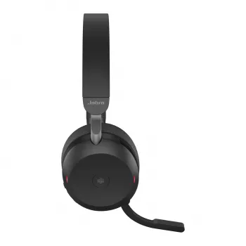 Jabra Evolve2 75 - USB-A MS Teams met tafelstandaard - zwart