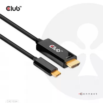 CLUB3D HDMI naar USB Type-C 4K60Hz actieve kabel M/M 1,8 m/6 ft