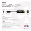 CLUB3D HDMI naar USB Type-C 4K60Hz actieve kabel M/M 1,8 m/6 ft