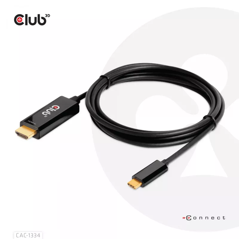 CLUB3D HDMI naar USB Type-C 4K60Hz actieve kabel M/M 1,8 m/6 ft
