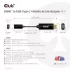 CLUB3D HDMI naar USB Type-C actieve adapter 4K60Hz M/F