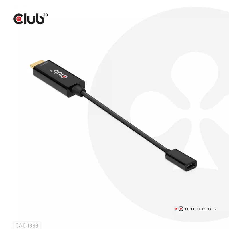 CLUB3D HDMI naar USB Type-C actieve adapter 4K60Hz M/F