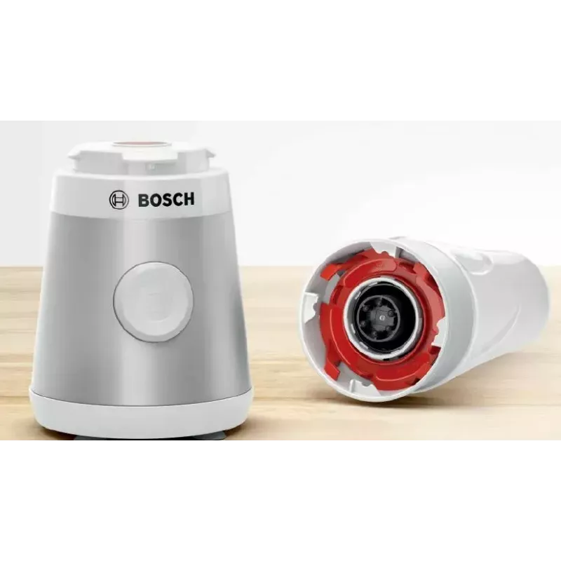 Tafelblender Bosch VitaPower MMB2111T — 450 W, 0,6 L Tritan-kan, draaiknop, zilver