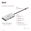 CLUB3D USB Gen2 Type-C PD-laadhub naar 2x Type-C 10G-poorten en 2x USB Type-A 10G-poorten