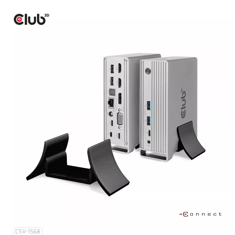 Dockingstation CLUB3D CSV-1568 metalen behuizing USB Gen2 Type-C USB Gen2 Type-A HDMI DP VGA RJ45 120W