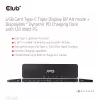 CLUB3D USB Gen1 Type-C triple display DP Alt Mode Displaylink dynamic PD charging dock met 120-watt voeding