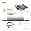 CLUB3D USB Gen1 Type-C triple display DP Alt Mode Displaylink dynamic PD charging dock met 120-watt voeding