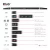 CLUB3D USB Gen1 Type-C triple display DP Alt Mode Displaylink dynamic PD charging dock met 120-watt voeding